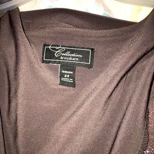 A gray strap dress from dress barn